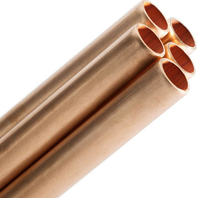 C10400 C10500 C10700 EN H62 H65 H68 Tubo dritto in metallo senza saldatura / Tubo in rame OD 1/2 "3/4" Tubi rotondi in rame