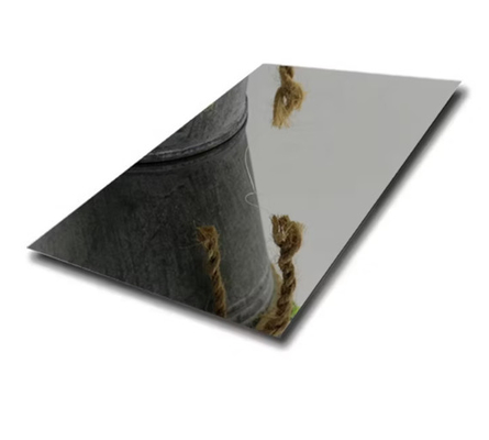 Fogli di acciaio inossidabile laminati a superficie riflettente lucida 317l per progetti decorativi di alta qualità