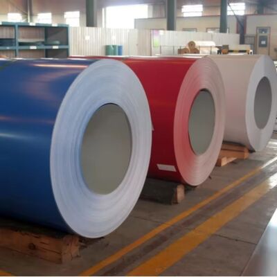PPGI Galvanized Steel Coil with PE, SMP, HDP and PVDF Coatings for Roofing and Wall Cladding