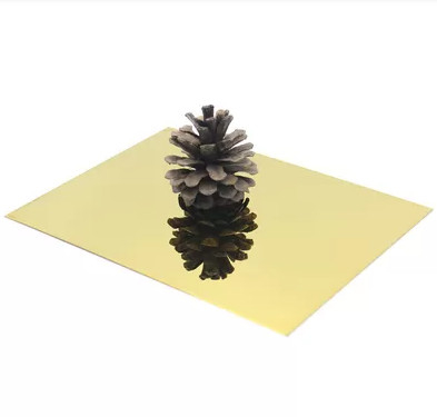 Placca in acciaio inossidabile lucidata a specchio rivestita in PVD di colore (oro/nero rosa)